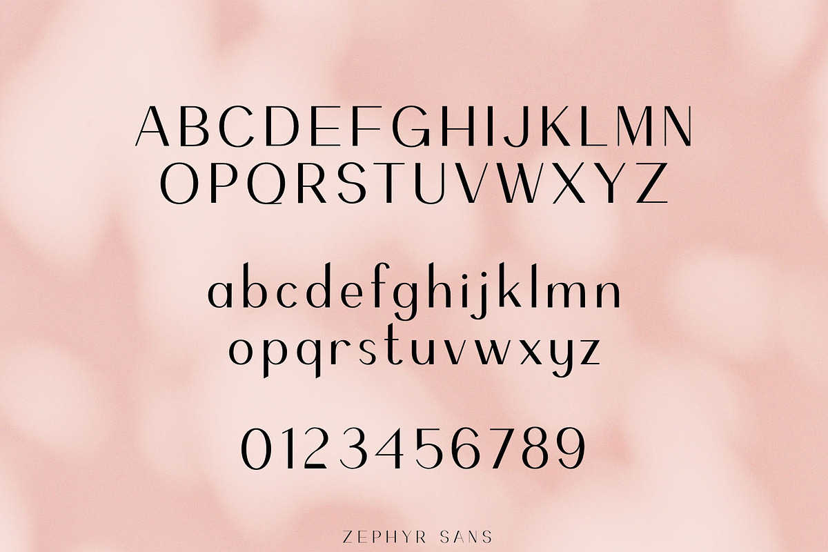 ZEPHYR Sans Serif Font, a Sans Serif Font by Fancy Malone (Photo 11 of 13)