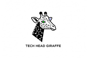 ech Head Giraffe, a Branding & Logo Template by Logocreative