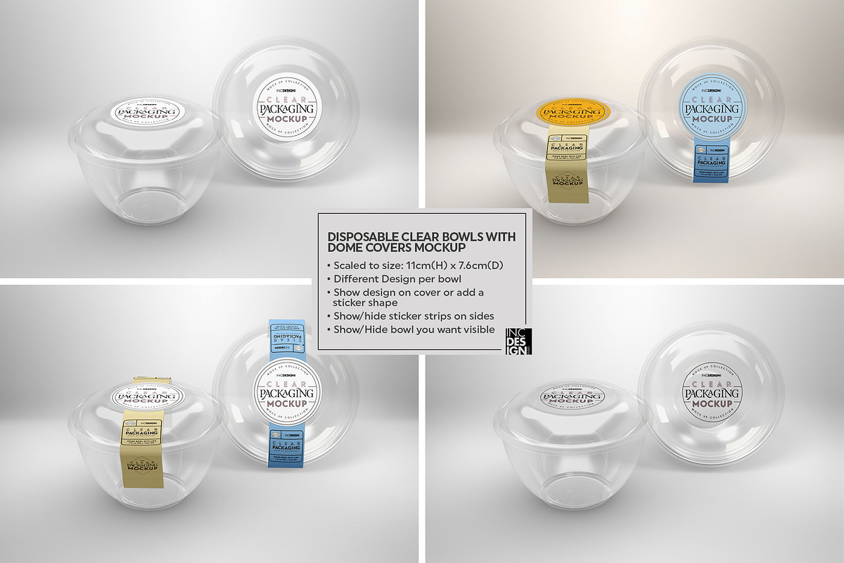 02 Clear Container Packaging MockUps, a Cups & Container Mockup by INCDesign (Photo 11 of 22)