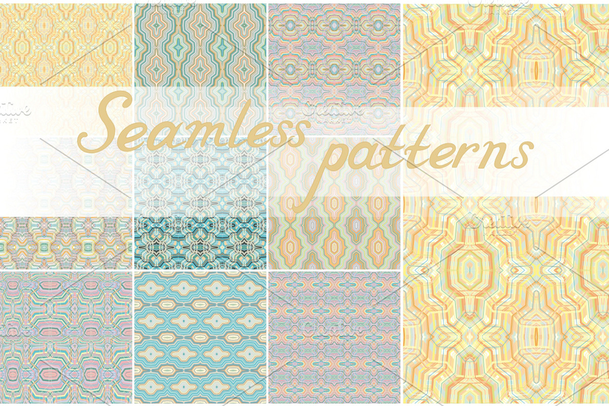 10 Seamless geometric backgrounds