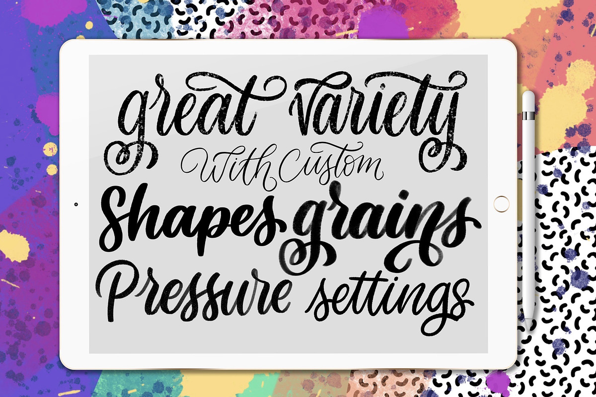 12 Beginner Lettering Brushes, a Brush Add-On by Alexis Gentry (Photo 5 of 5)