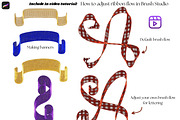 Procreate 100 Pretty Ribbons Brushes, a Brush Add-On by Fashion Workshop Bkk (Thumbnail 8 of 21)