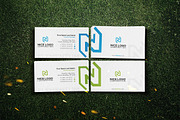 n letter business card, a Business Card Template by Indigo Graphic Shop (Thumbnail 3 of 4)