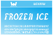 frozen ice font, a Font by weknow (Thumbnail 4 of 5)