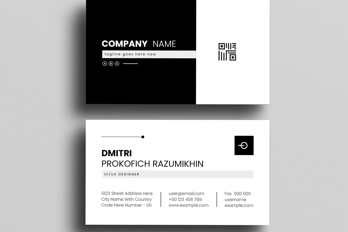 Minimal Business Card Template, a Business Card Template by MightyDesign (Photo 3 of 6)