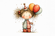 Circus Kids and Animals Clipart, a Person Illustration by Nicolle's Colorful Art (Thumbnail 3 of 12)