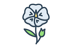 Flax Flower Icon