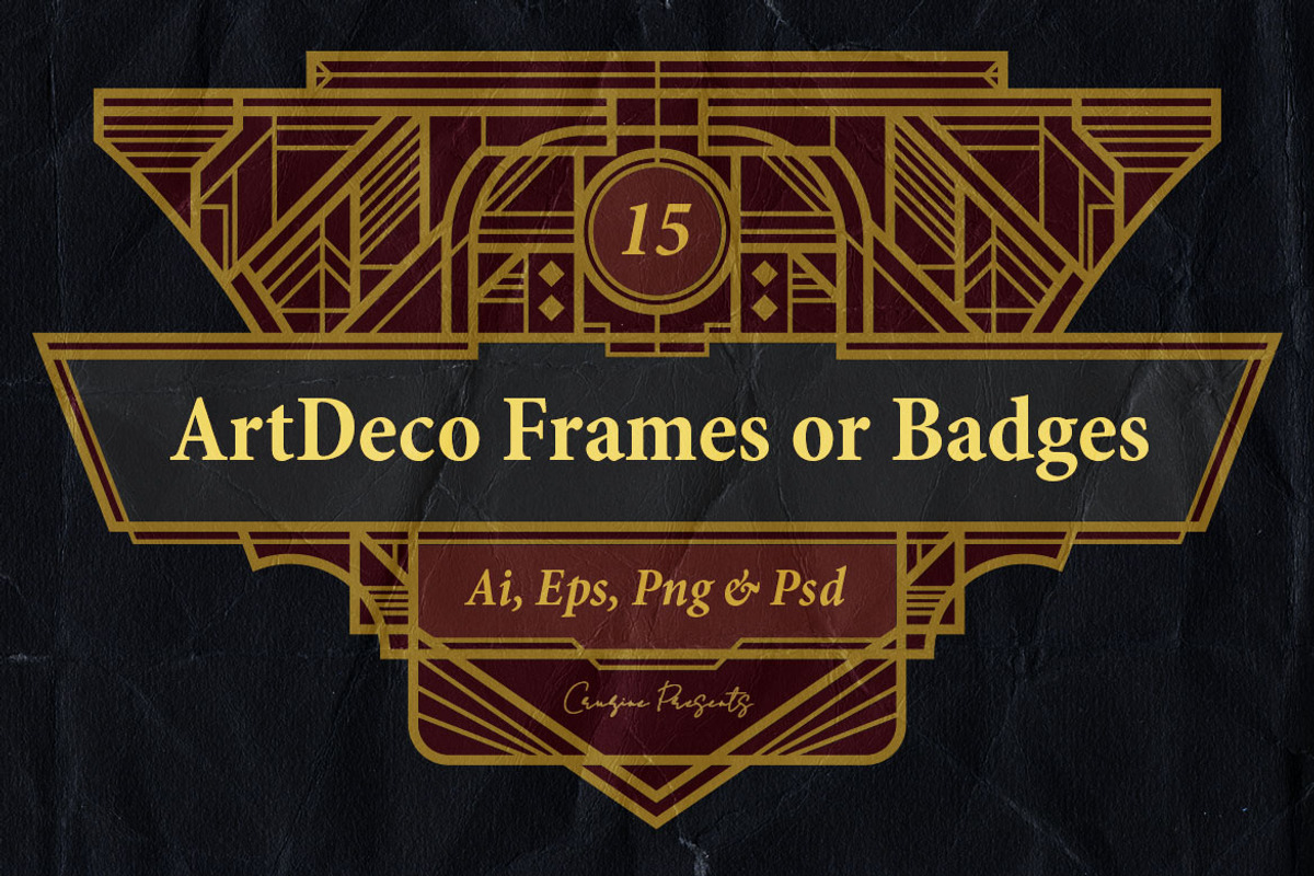 15 Frames - Art Deco Ornament, a Graphic by Cruzine (Photo 7 of 7)