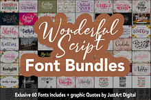 Wonderful Script Font Bundle