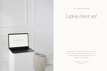 The Amina Collection - Laptop MockUp