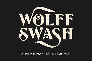 Wolff Swash - Bold Serif Font, a Serif Font by Wolff Design Co.