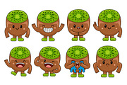 Kiwi Mascot Vector Pack, an Illustration by MEDZ (Thumbnail 1 of 5)