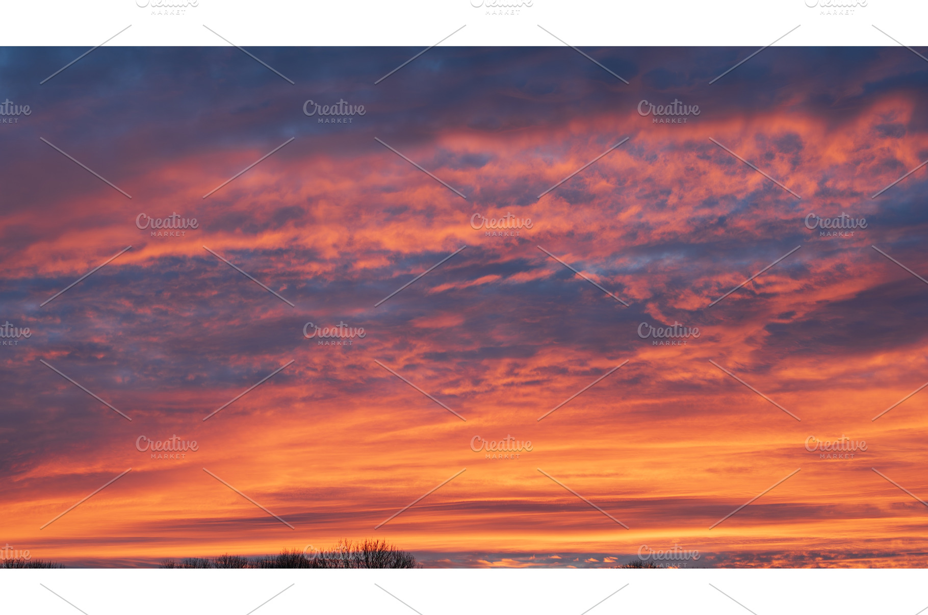 Vivid orange and pink sunset sky, a Nature Photo by Oleksandr Masnyi