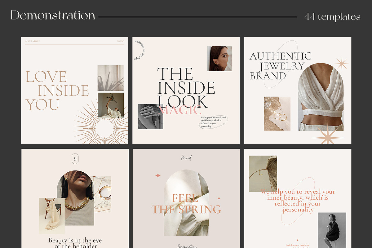 CANVA & PS / 160+ Aesthetic template, a Social Media Template by Simple có (Photo 13 of 19)