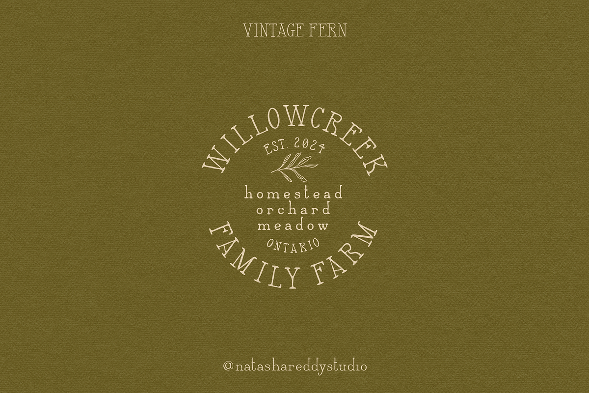 VINTAGE FERN by Natasha Reddy, a Serif Font by Natasha Reddy Studio (Photo 9 of 10)