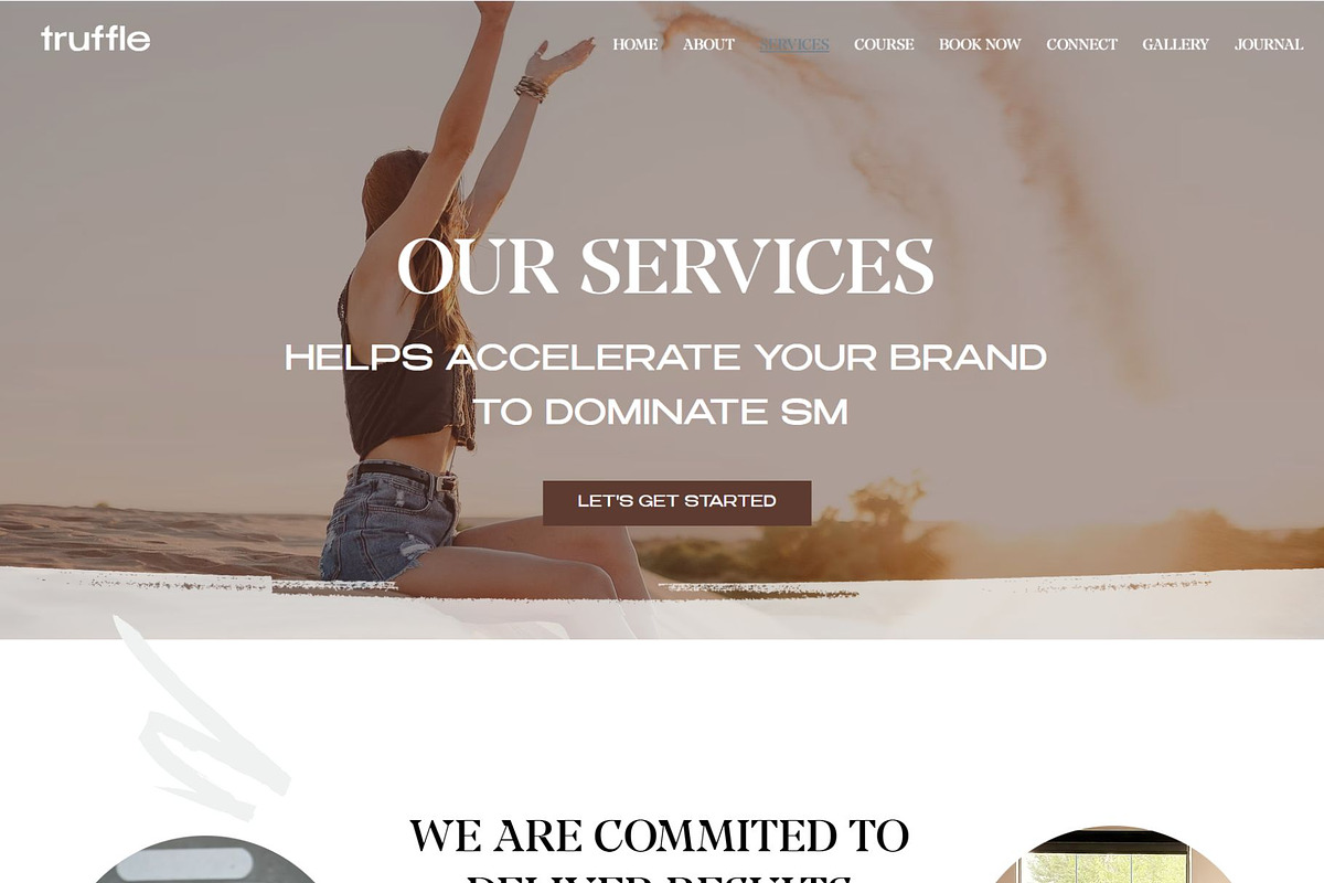 Social Media Wix Website Template, a Wix Template by Deepa Template Studio (Photo 8 of 16)