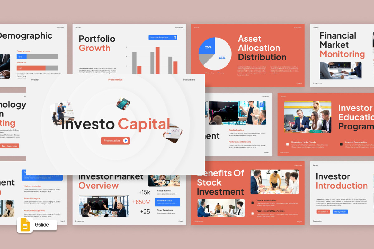 Stock Investment Google Slides, a Presentation Template by Loin Studio (Photo 1 of 4)