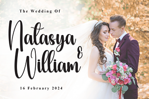 Shiny Wedding Script Font