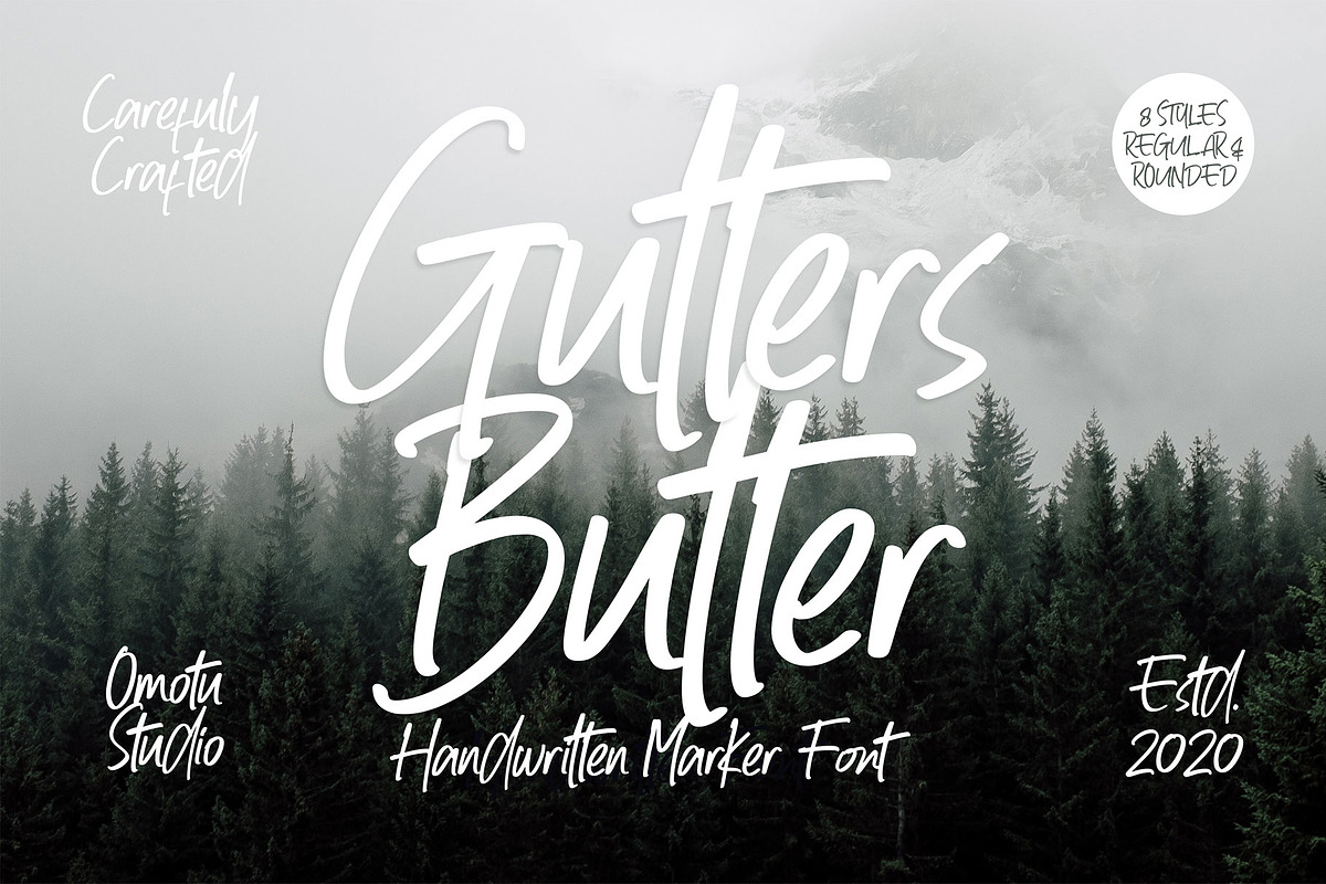 Gutters Butter, a Script Font by Omotu Studio (Photo 14 of 14)