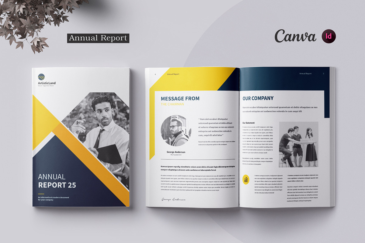 Annual Report | Canva, InDesign