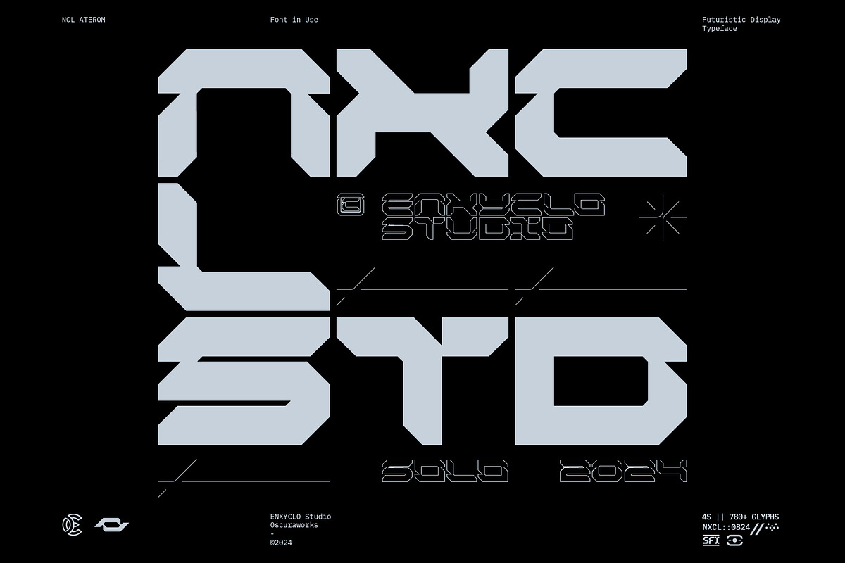 NCL Aterom, a Sans Serif Font by Enxyclo Studio (Photo 4 of 7)