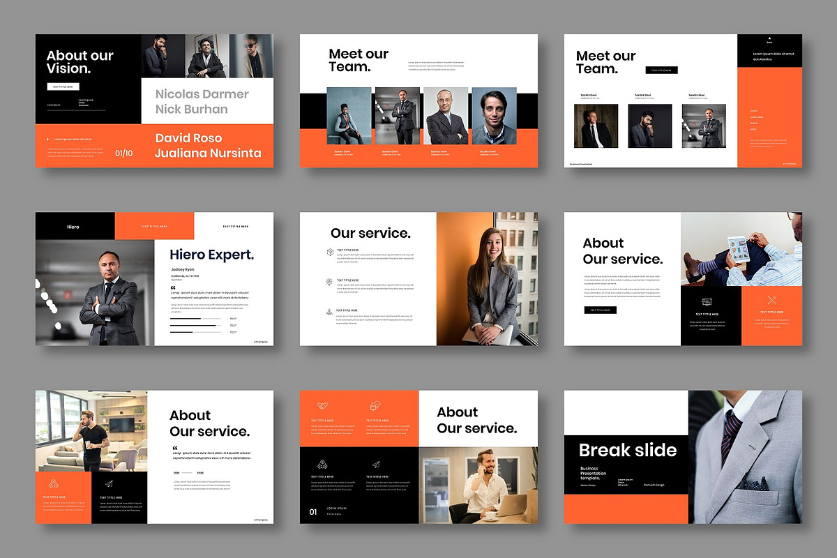 Hiero - Business Google Slide Templa, a Presentation Template by Dens Creative Studio (Photo 5 of 12)