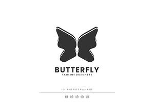 Butterfly Silhouette Logo