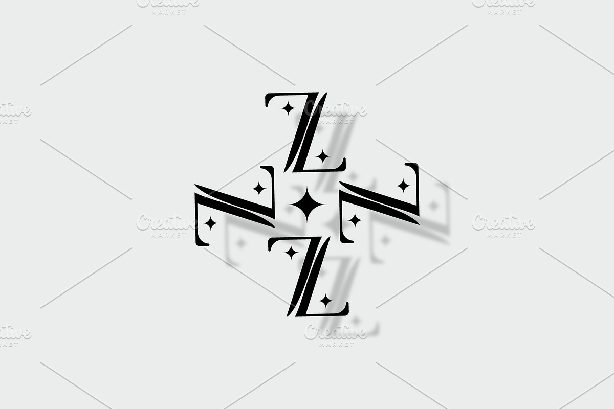 Z letter logo with sparkle design, a Branding & Logo Template by Salman Shop (Photo 3 of 4)