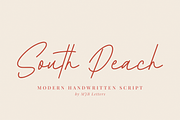 South Peach – Modern Handwritten Scr, a Script Font by MJB Letters (Thumbnail 1 of 10)