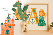 Folk Art: Fairy Tale Kids Alphabet, an Illustration by Astra Menta (Thumbnail 3 of 9)
