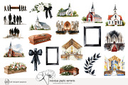 105 Christian funeral clip art, a Person Illustration by Poppy Lane Studio (Thumbnail 2 of 10)