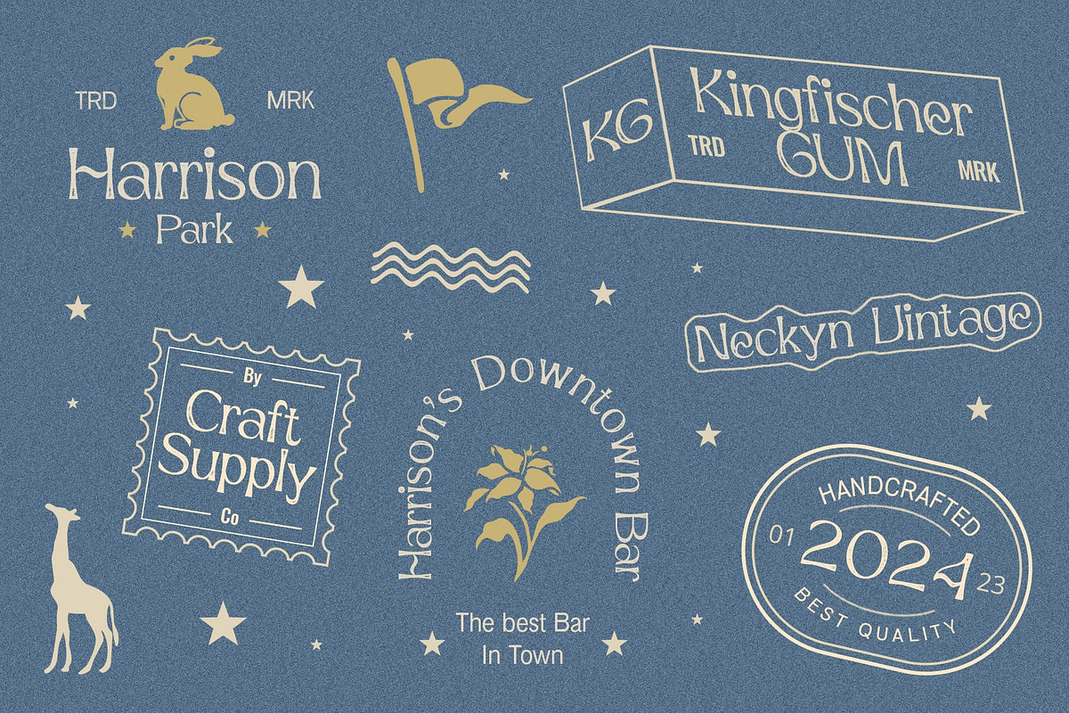 Neckyn Vintage, a Serif Font by Craft Supply Co. (Photo 7 of 8)