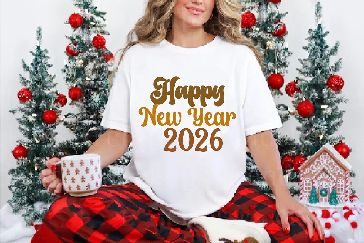 Christmas Happy New Year PNG, an Illustration by DreamArtGraphic (Photo 3 of 5)