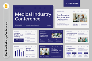 Medical Industry Conference GSlides, a Presentation Template by Sixtemp