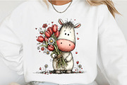 Whimsical Valentine Unicorn Clipart, an Illustration by OK Design (Thumbnail 5 of 6)