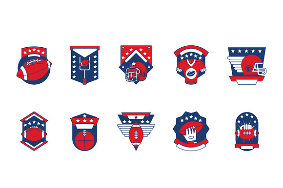 American Football Emblem Set preview 2