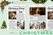 Merry Christmas Newsletter, a Brochure Template by ROJI CREATOR (Thumbnail 1 of 5)