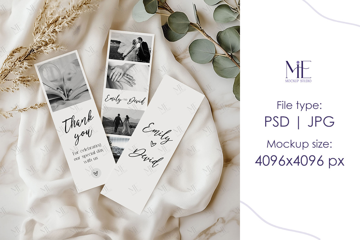 Bookmark Photo Strip Mockup Set PSD, a Mockup by Mie Mockup Studio (Photo 4 of 9)