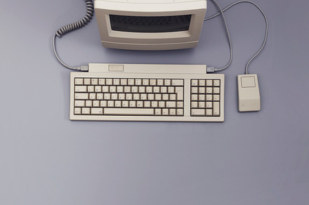 Top view of old mac computer, a Technology Photo by Twin Design