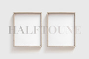 Wooden Frame Mockup Bundle, a Print Template by HALFTOUNE (Thumbnail 3 of 6)