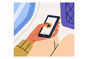 People travel by air in plane set, a Transportation Illustration by Good Studio (Thumbnail 5 of 16)