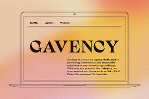 Gavency - Display Serif Font