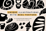 BAKERY SHAPES | HAND DRAWN CLIPART, a Decorative Illustration by Favete Art (Thumbnail 2 of 22)