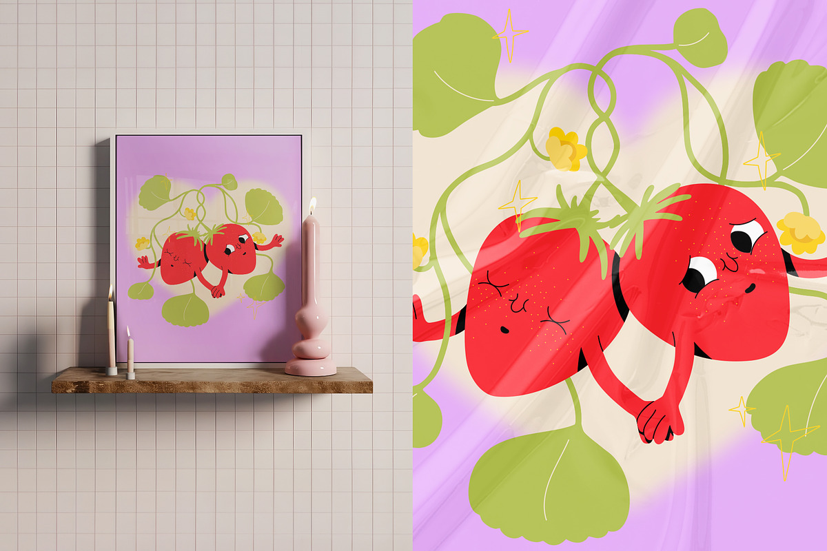 Juicy Love: fun vector illustrations, a Decorative Illustration by marmarina (Photo 6 of 10)