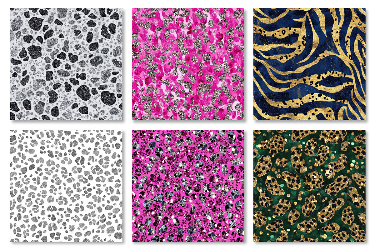 Glitter Animal Print Digital Paper, a Texture Graphic by Dream Creation (Photo 5 of 7)