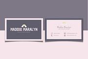BUSINESS CARD Cute Pastel Colors Inf, a Business Card Template by The Little Lily Studio (Thumbnail 2 of 4)