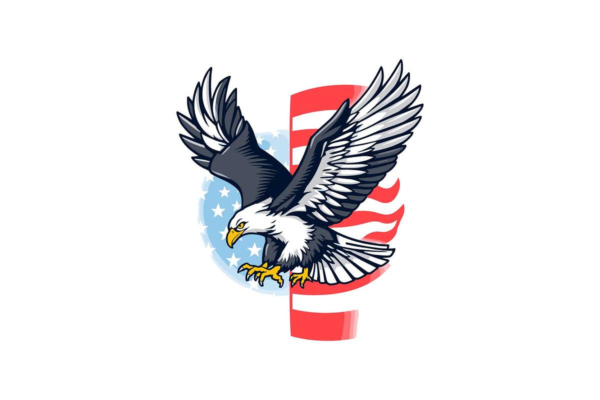 USA Eagle Heart Icons Bundle, an Object Graphic by yasushie (Photo 5 of 12)