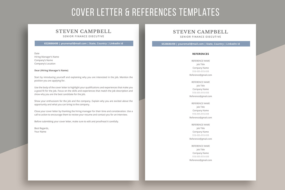 ATS friendly Resume Template word, a Resume Template by aivos (Photo 5 of 7)
