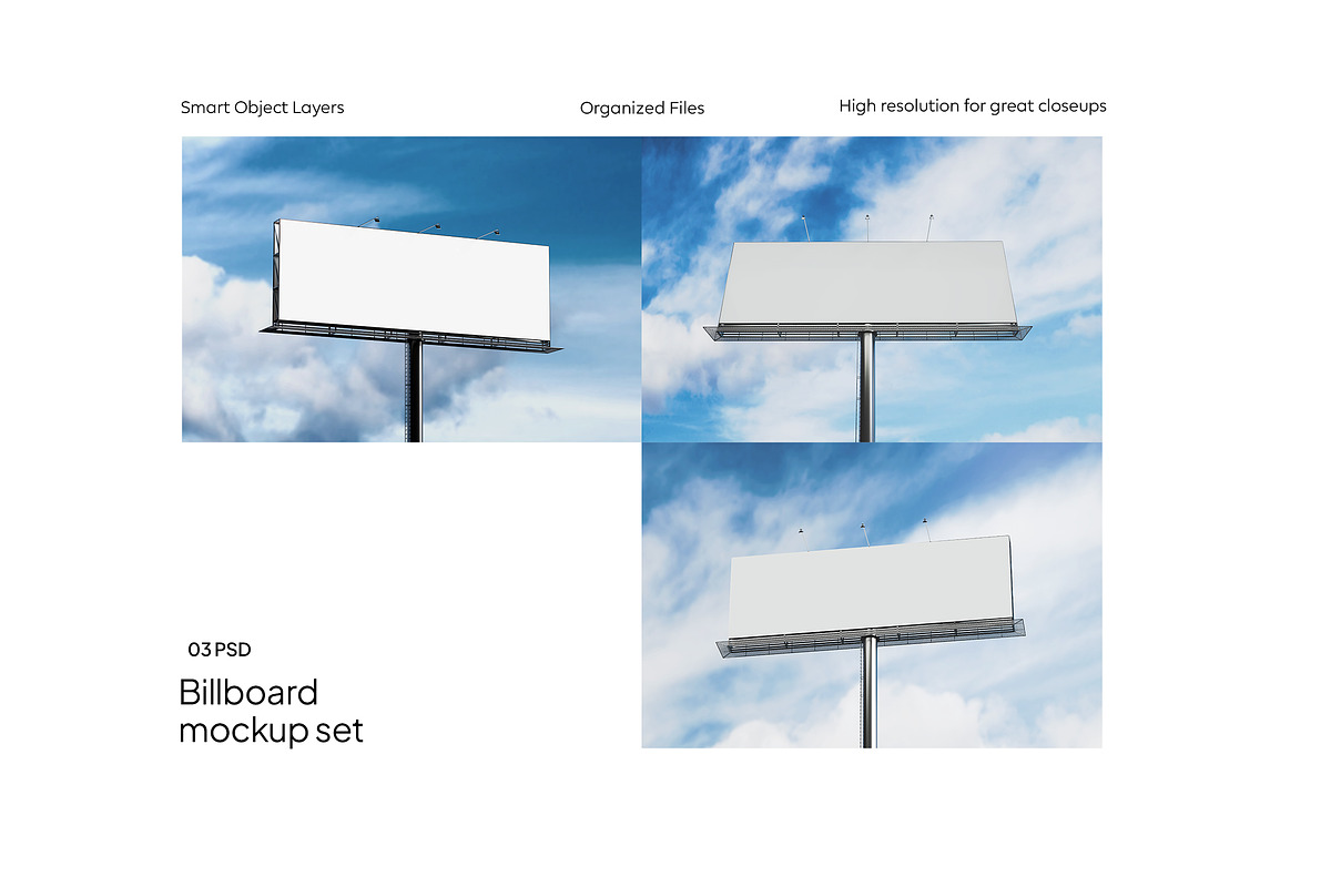 Billboard Mockup Set Wide ST03, an Advertising Mockup by Croma Studio (Photo 6 of 6)