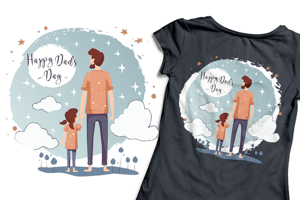 Father Day Vector Illustrations, an Object Graphic by Evgeniia (Photo 5 of 10)